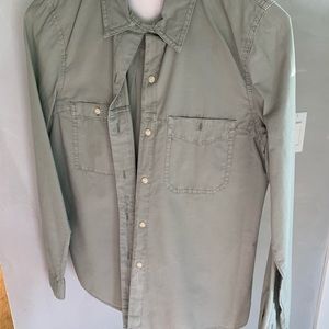 Sage green Madewell button down shirt